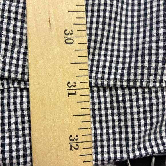 Ralph Lauren Golf Shirt Mens Large White/Black Gingham Button Down Short Sleeve - Picture 6 of 8